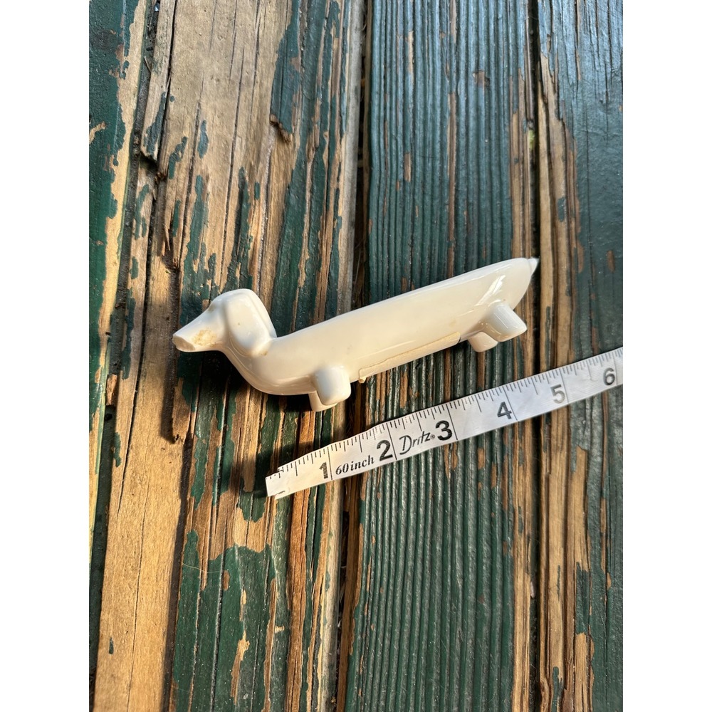 Vintage Ceramic Dachshund Wiener Dog ring Holder tinker dish